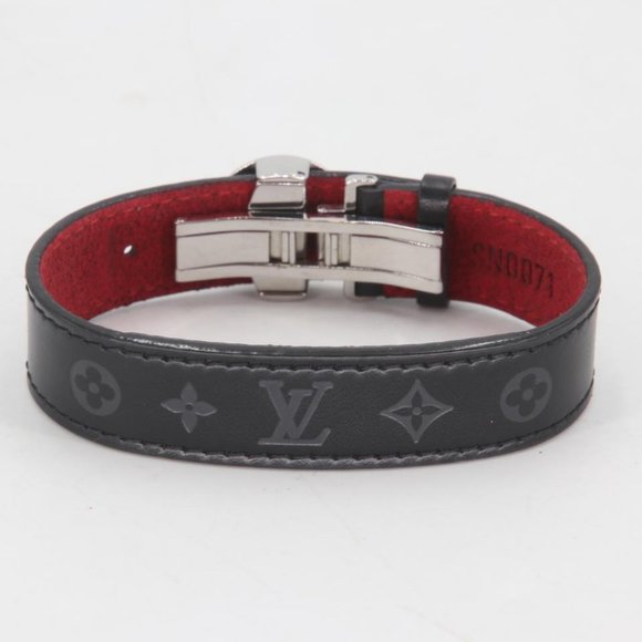 Louis Vuitton Monogram Flower Motif Wish Leather Cuff Bracelet LV-1118P-0009 - Picture 7 of 9